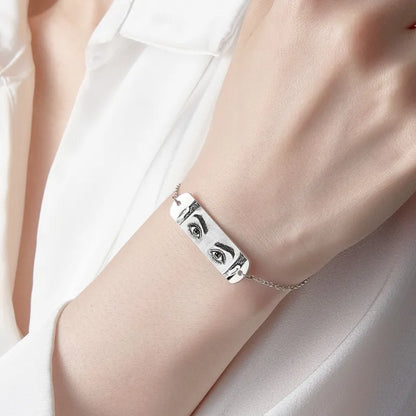Eye engraved bracelet