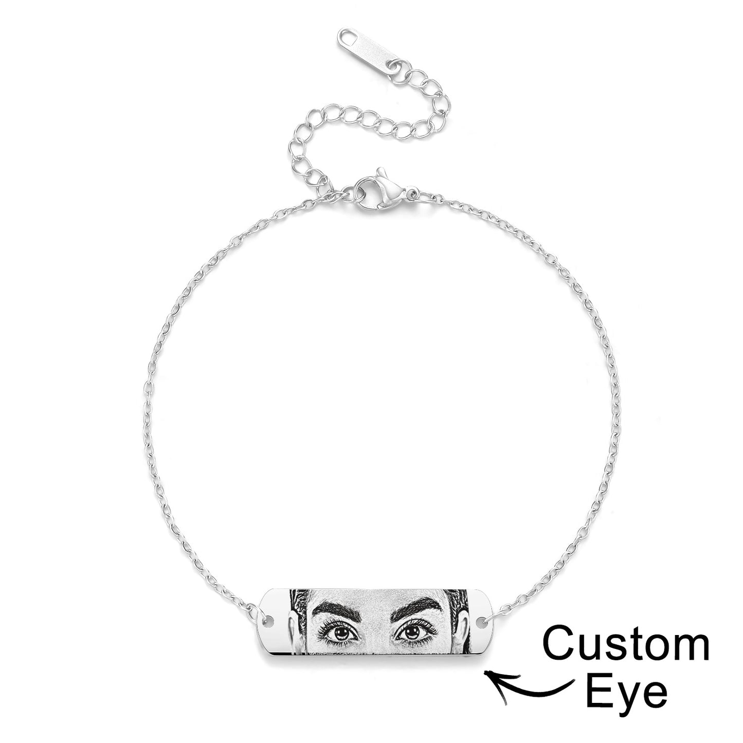 Eye engraved bracelet
